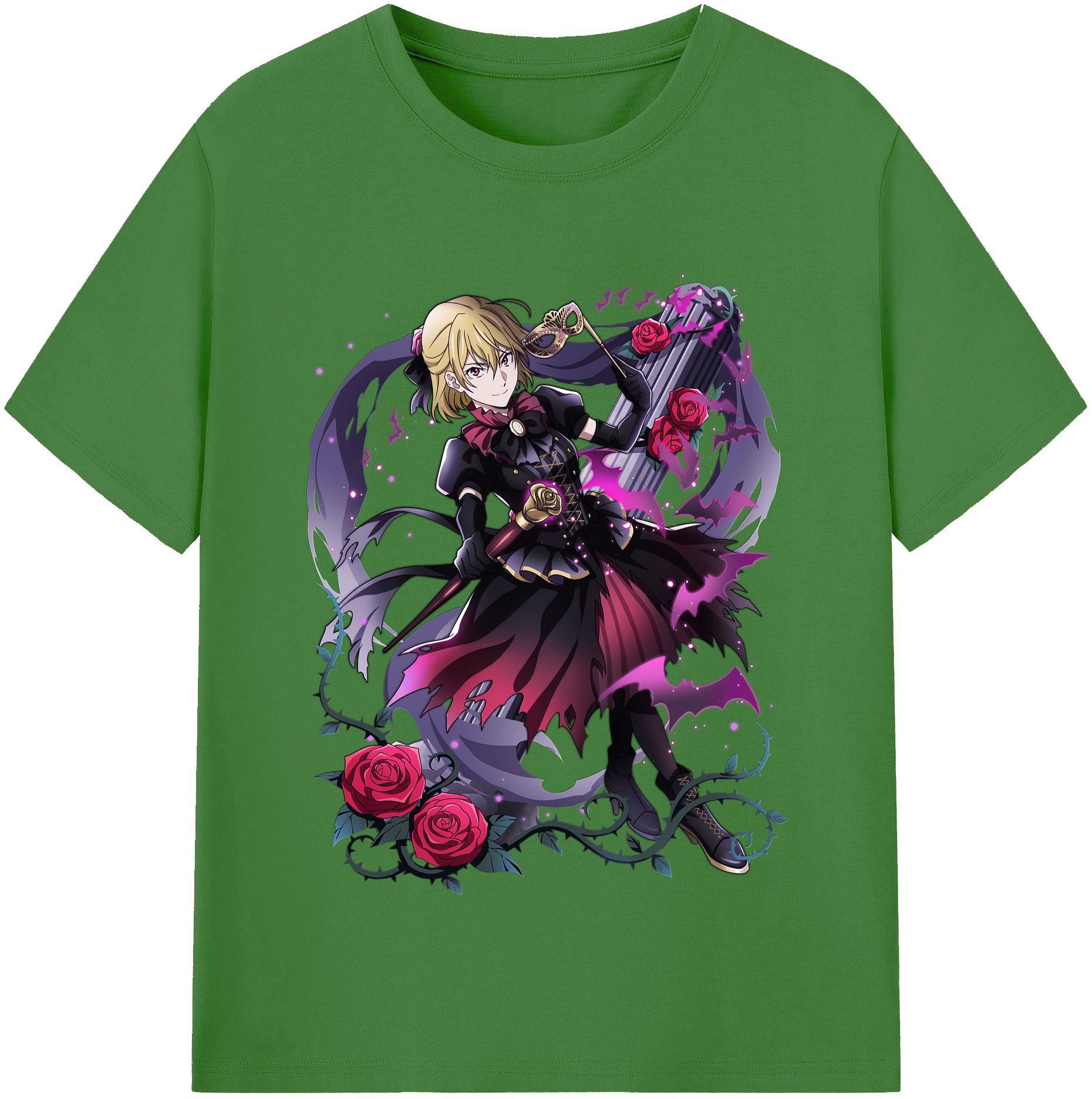 （画像用） 文豪ストレイドッグス Bungo Stray Dogs レディースカジュアルプリントTシャツ（綿100％）